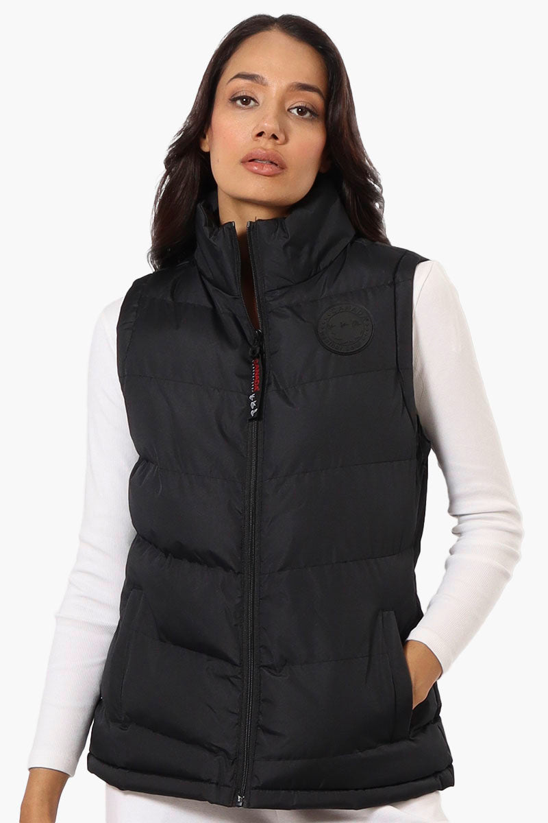 Canada Weather Gear Solid Bubble Vest - Black - Womens Vests - Fairweather