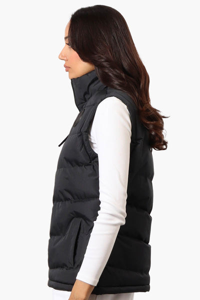 Canada Weather Gear Solid Bubble Vest - Black - Womens Vests - Fairweather