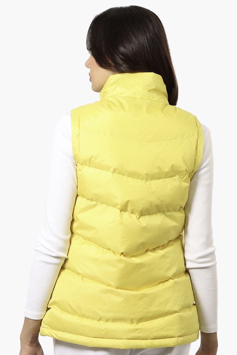 Canada Weather Gear Solid Bubble Vest - Yellow - Womens Vests - Fairweather