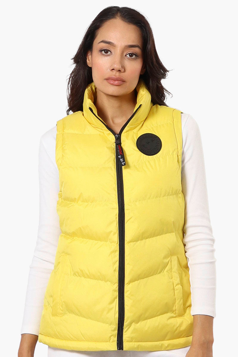 Canada Weather Gear Solid Bubble Vest - Yellow - Womens Vests - Fairweather