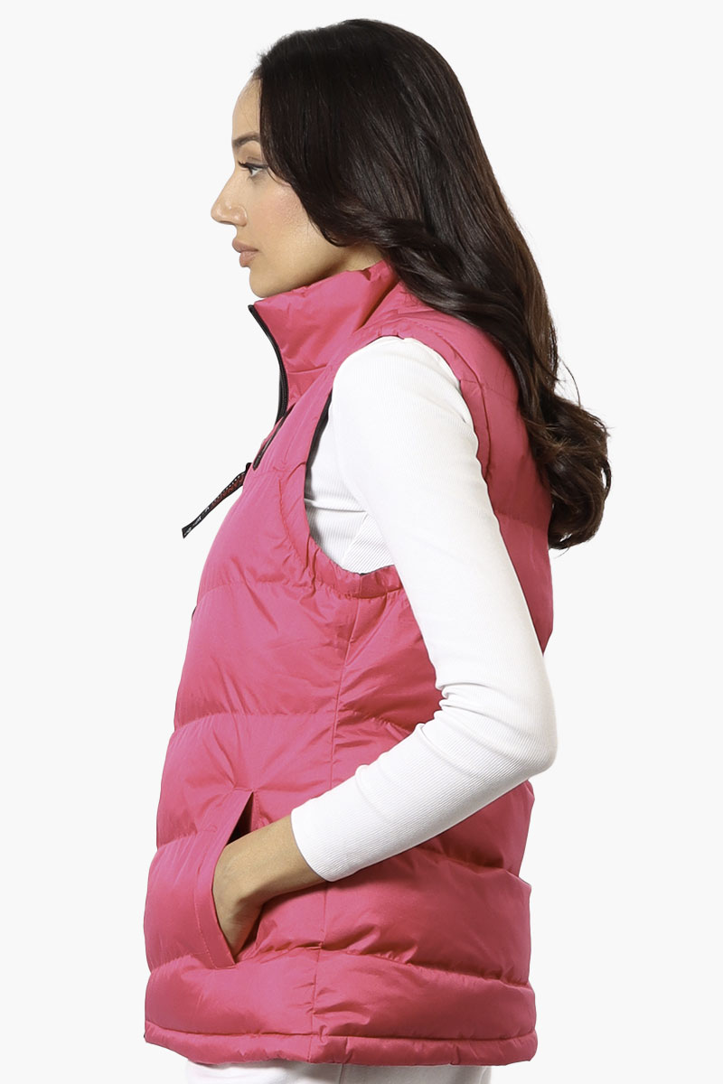 Canada Weather Gear Solid Bubble Vest - Pink - Womens Vests - Fairweather