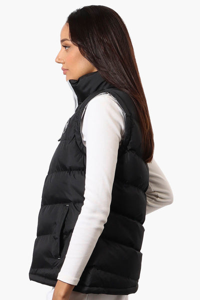 Super Triple Goose Solid Bubble Vest - Black - Womens Vests - Fairweather