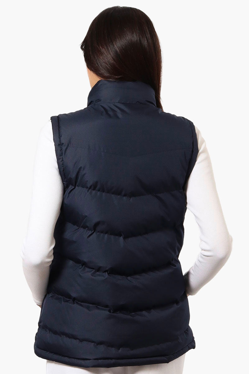 Super Triple Goose Solid Bubble Vest - Navy - Womens Vests - Fairweather