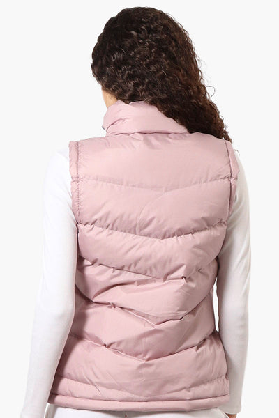 Super Triple Goose Solid Bubble Vest - Pink - Womens Vests - Fairweather