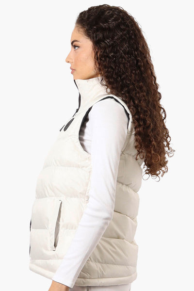 Super Triple Goose Solid Bubble Vest - White - Womens Vests - Fairweather