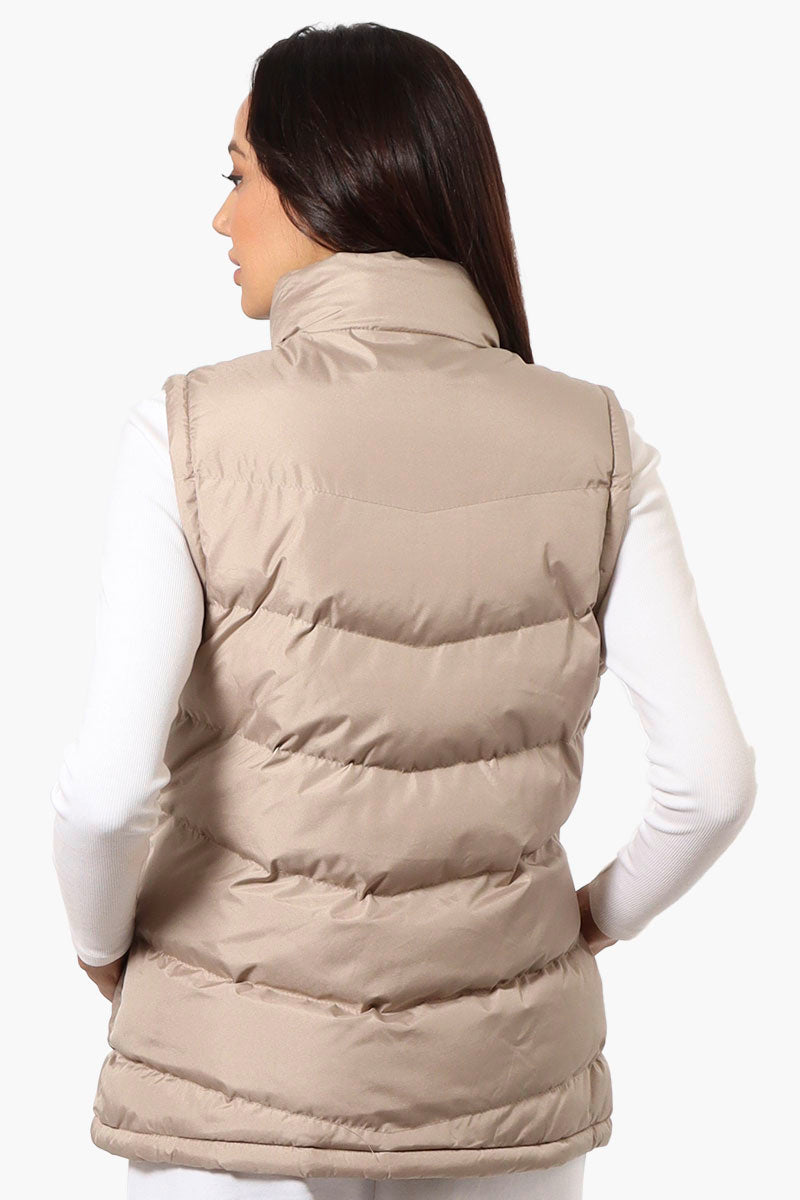 Super Triple Goose Solid Bubble Vest Beige