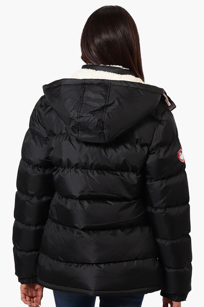 Canada Weather Gear Solid Bubble Bomber Jacket - Black - Womens Bomber Jackets - Fairweather