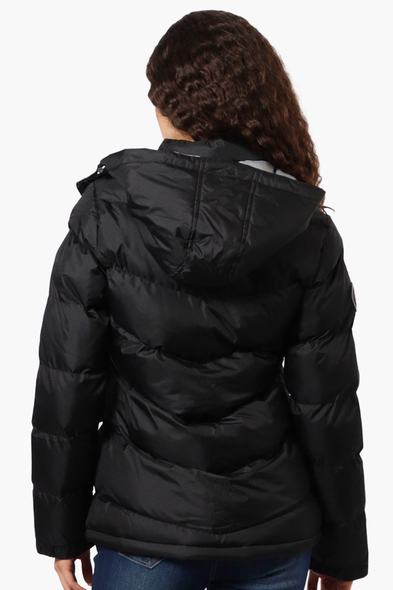 Canada Weather Gear Solid Bubble Bomber Jacket - Black - Womens Bomber Jackets - Fairweather