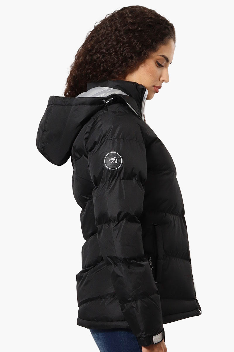 Canada Weather Gear Solid Bubble Bomber Jacket - Black - Womens Bomber Jackets - Fairweather