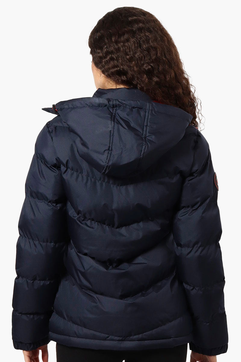 Canada Weather Gear Solid Bubble Bomber Jacket - Navy - Womens Bomber Jackets - Fairweather