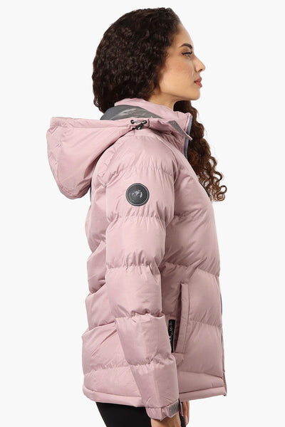 Canada Weather Gear Solid Bubble Bomber Jacket - Pink - Womens Bomber Jackets - Fairweather