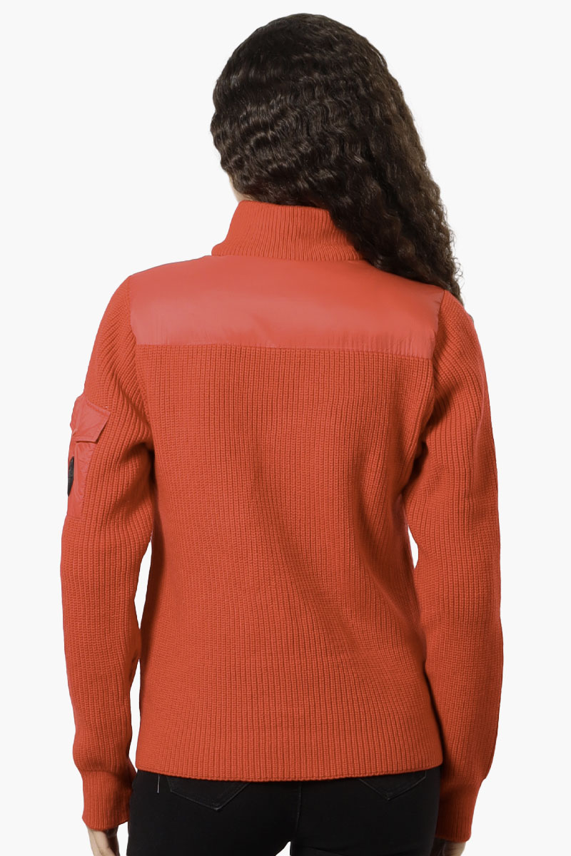 Canada Weather Gear Sweater Knit Polyfill Lightweight Jacket - Red - Womens Lightweight Jackets - Fairweather