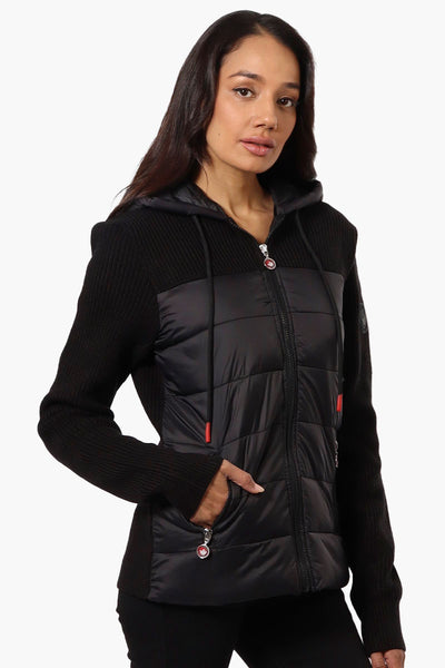 Canada Weather Gear Sweater Knit Polyfill Lightweight Jacket - Black - Womens Lightweight Jackets - Fairweather