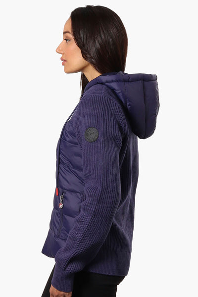 Canada Weather Gear Sweater Knit Polyfill Lightweight Jacket - Navy - Womens Lightweight Jackets - Fairweather