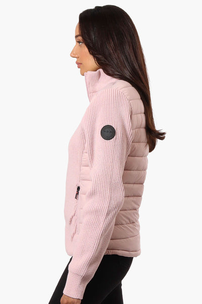 Canada Weather Gear Sweater Knit Zip Up Lightweight Jacket - Pink - Womens Lightweight Jackets - Fairweather