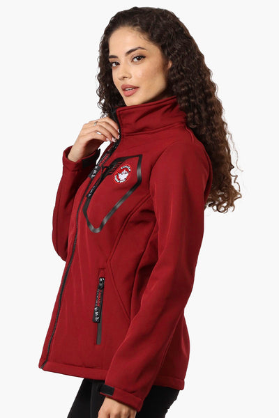 Canada Weather Gear Fleece Lined Zip Pocket Lightweight Jacket - Red - Womens Lightweight Jackets - Fairweather