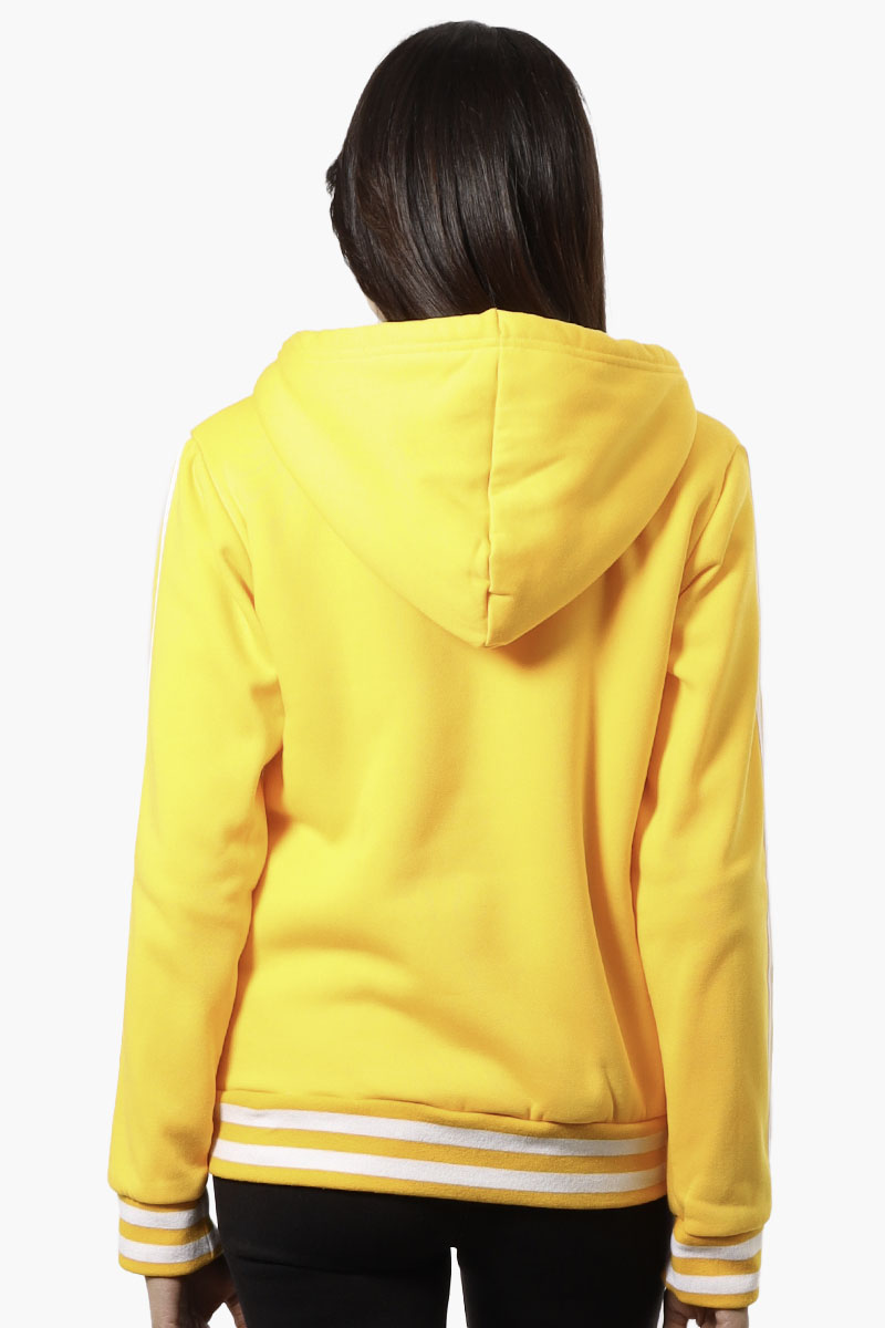 Canada Weather Gear Hooded Sherpa Lined Lightweight Jacket - Yellow - Womens Lightweight Jackets - Fairweather