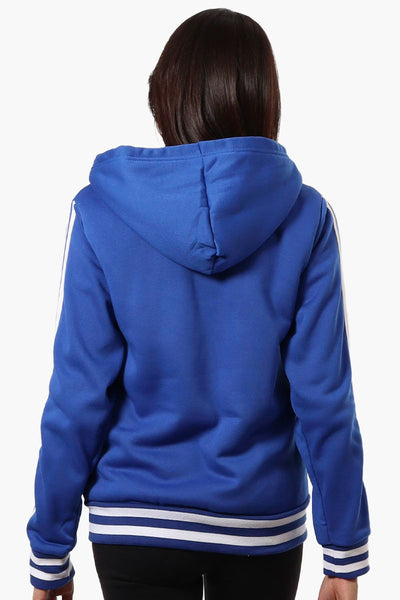 Canada Weather Gear Hooded Sherpa Lined Lightweight Jacket - Blue - Womens Lightweight Jackets - Fairweather