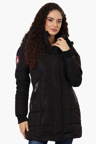 Canada Weather Gear Faux Fur Lined Hood Parka Jacket - Black - Womens Parka Jackets - Fairweather