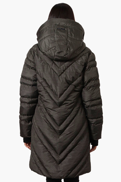 Canada Weather Gear Long Chevron Quilted Parka Jacket - Olive - Womens Parka Jackets - Fairweather