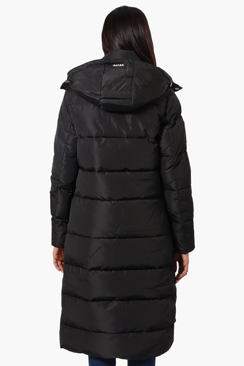 Super Triple Goose Maxi Puffer Parka Jacket - Black - Womens Parka Jackets - Fairweather