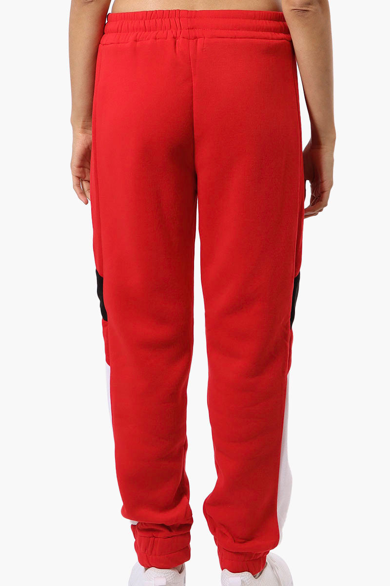 New Look Race Side Print Fleece Joggers - Red - Womens Joggers & Sweatpants - Fairweather