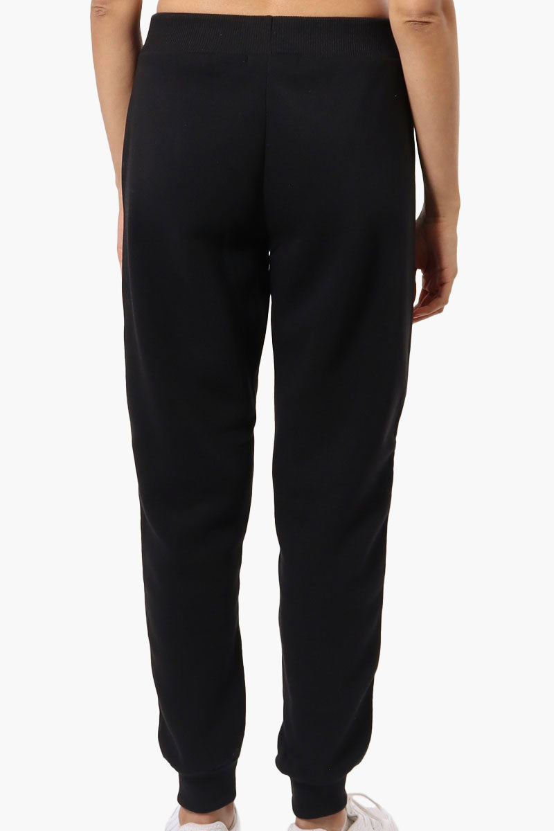 New Look Colour Block Fleece Joggers - Black - Womens Joggers & Sweatpants - Fairweather