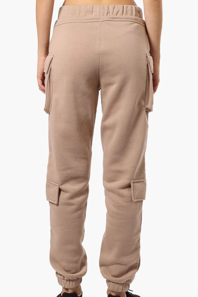 Fahrenheit Tie Waist 4 Pocket Cargo Joggers - Camel - Womens Joggers & Sweatpants - Fairweather