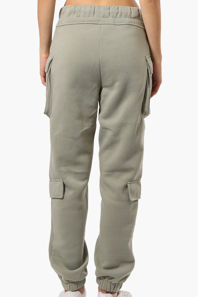 Fahrenheit Tie Waist 4 Pocket Cargo Joggers - Olive - Womens Joggers & Sweatpants - Fairweather