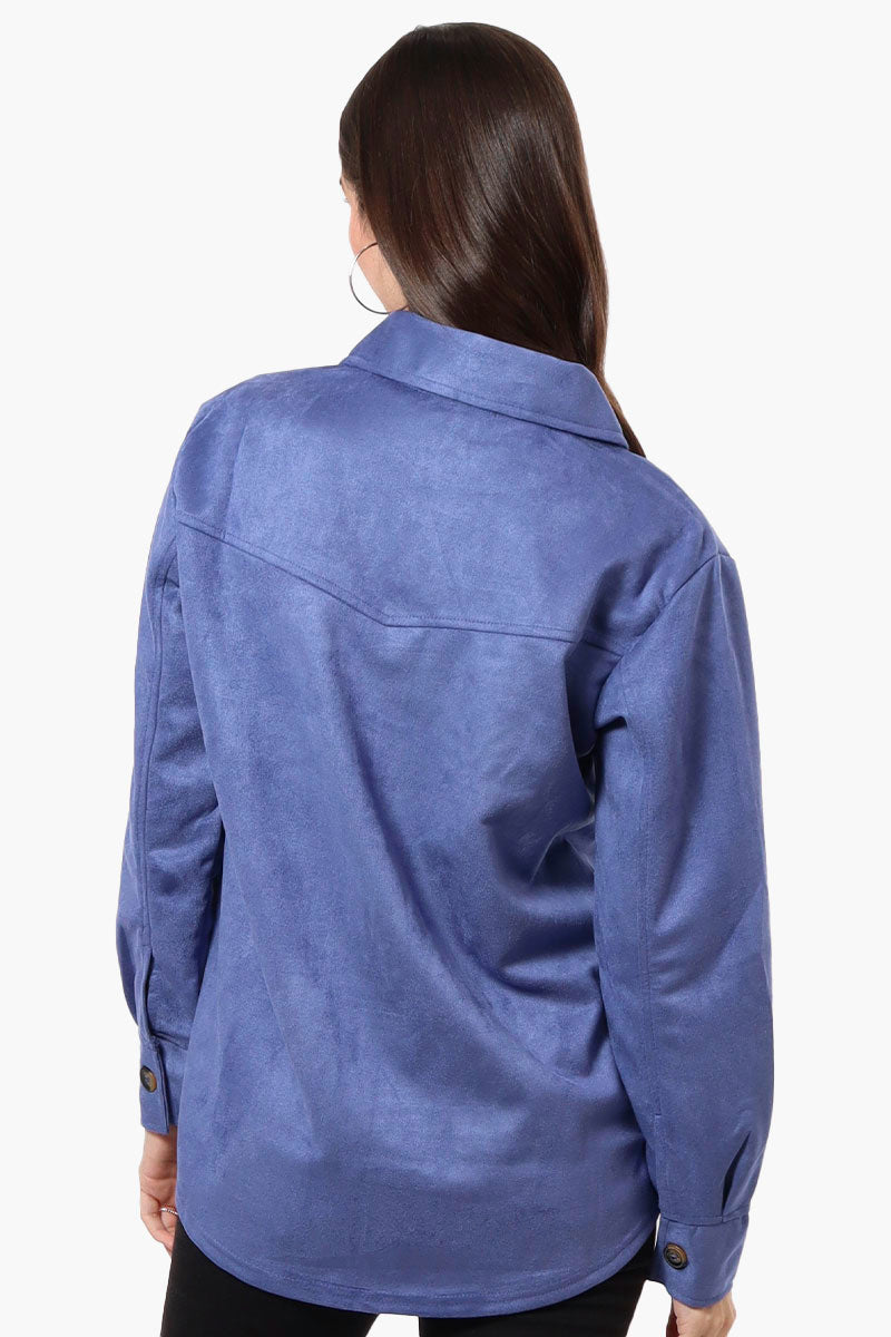 Beechers Brook Button Down Flap Pocket Lightweight Jacket - Blue - Womens Lightweight Jackets - Fairweather