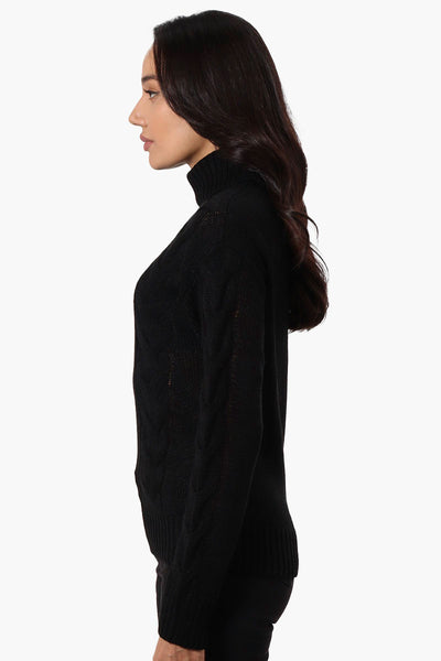 Beechers Brook Knit Turtleneck Pullover Sweater - Black - Womens Pullover Sweaters - Fairweather