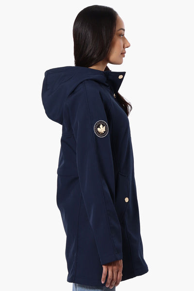 Canada Weather Gear Soft Shell Hooded Lightweight Jacket - Navy - Womens Lightweight Jackets - Fairweather