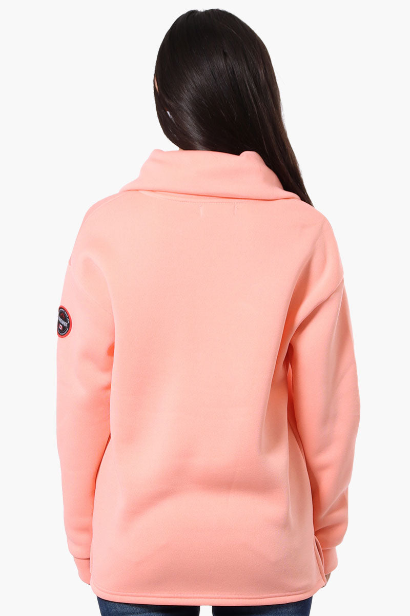 Fahrenheit Basic 1/4 Zip Pullover Sweater - Pink - Womens Pullover Sweaters - Fairweather