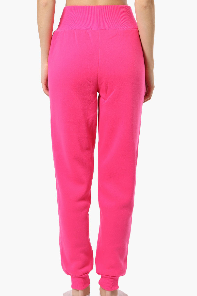 New Look High Waisted Flame Print Joggers - Pink - Womens Joggers & Sweatpants - Fairweather