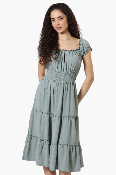 International INC Company Tiered Smocked Waist Maxi Dress - Mint - Womens Maxi Dresses - Fairweather