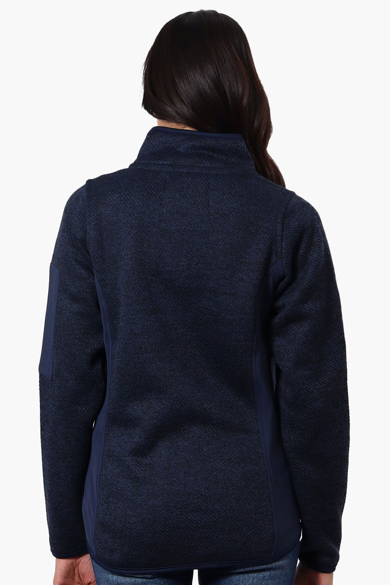 Canada Weather Gear Zip Up Sleeve Pocket Fleece Lightweight Jacket - Navy - Womens Lightweight Jackets - Fairweather