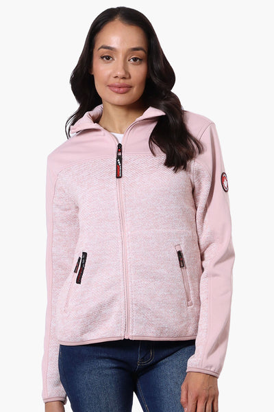 Canada Weather Gear Zip Up Sweater Fleece Lightweight Jacket - Pink - Womens Lightweight Jackets - Fairweather