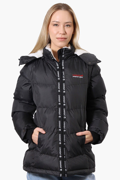 Canada Weather Gear Zip Off Sleeve Bomber Jacket - Black - Womens Bomber Jackets - Fairweather