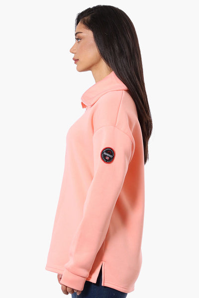 Fahrenheit Basic 1/4 Zip Pullover Sweater - Pink - Womens Pullover Sweaters - Fairweather