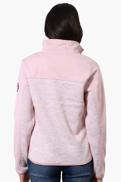 Canada Weather Gear Zip Up Sweater Fleece Lightweight Jacket - Pink - Womens Lightweight Jackets - Fairweather