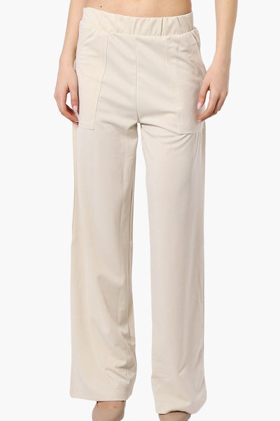 Costa Blanca Wide Leg Pants - Cream - Womens Pants - Fairweather