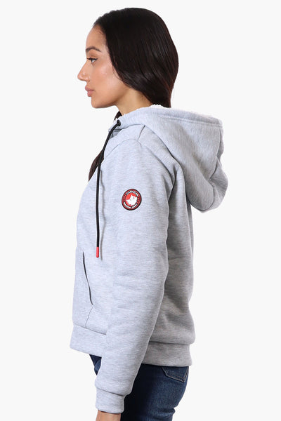 Canada Weather Gear Fleece Lined Zip Up Hoodie - Grey - Womens Hoodies & Sweatshirts - Fairweather