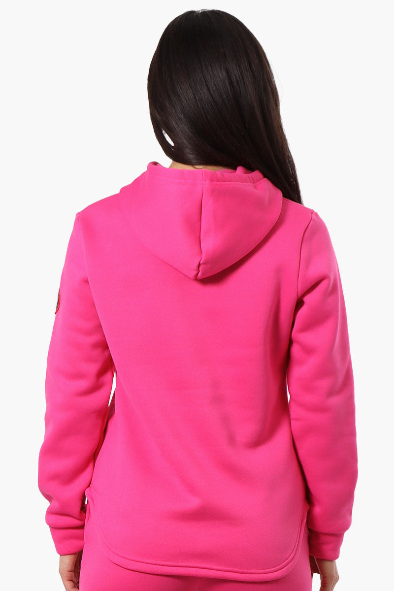 Fahrenheit Basic Henley Hoodie - Pink - Womens Hoodies & Sweatshirts - Fairweather