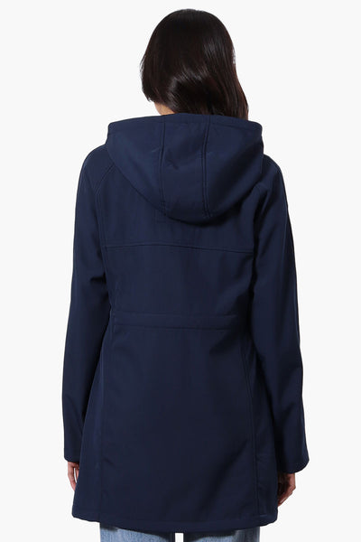 Canada Weather Gear Soft Shell Hooded Lightweight Jacket - Navy - Womens Lightweight Jackets - Fairweather