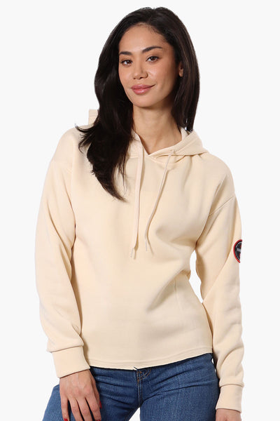 Fahrenheit Solid Basic Hoodie - Cream - Womens Hoodies & Sweatshirts - Fairweather