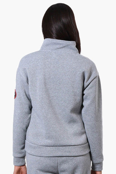 Fahrenheit 1/4 Zip Basic Sweatshirt - Grey - Womens Hoodies & Sweatshirts - Fairweather