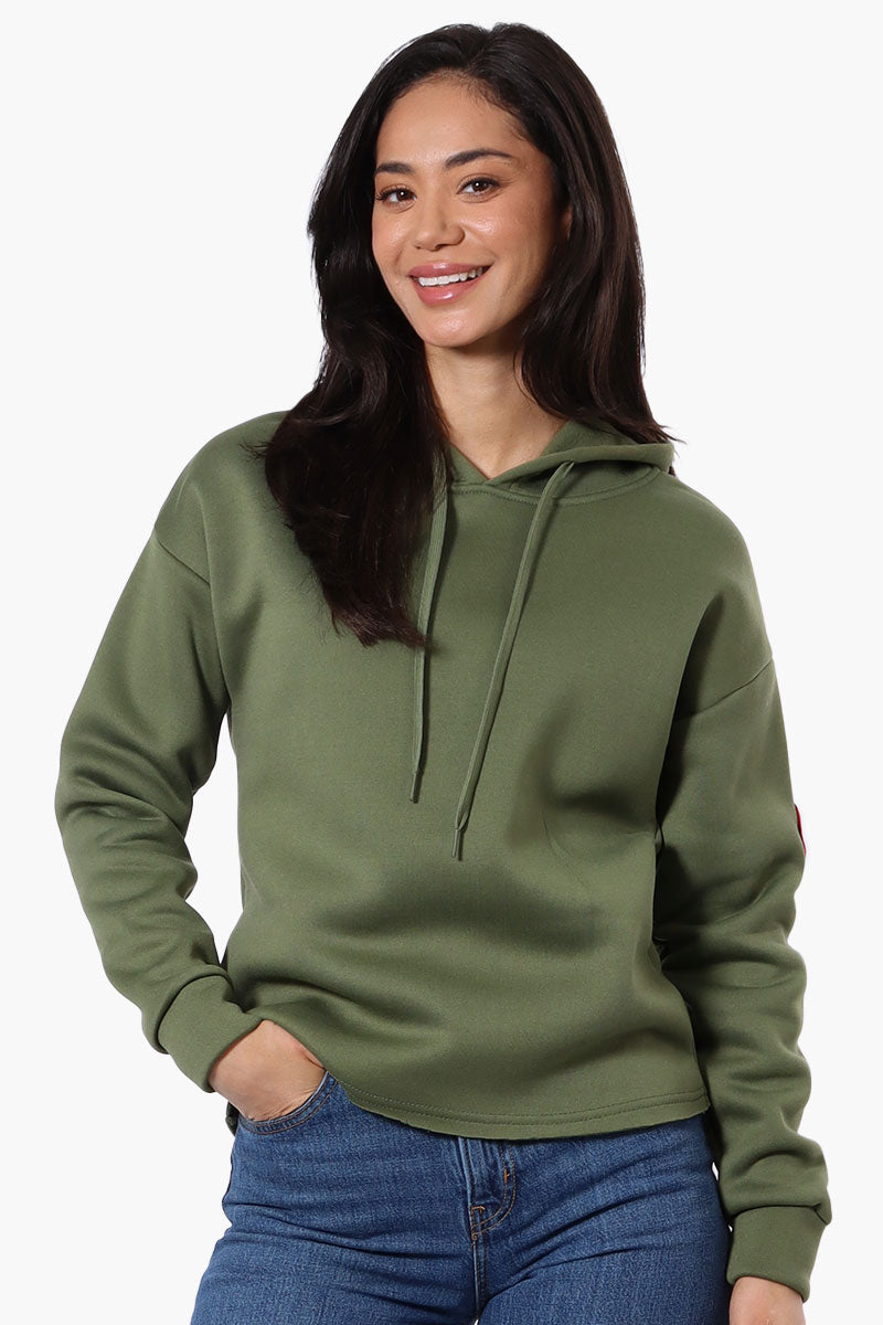 Fahrenheit Solid Basic Hoodie - Olive - Womens Hoodies & Sweatshirts - Fairweather