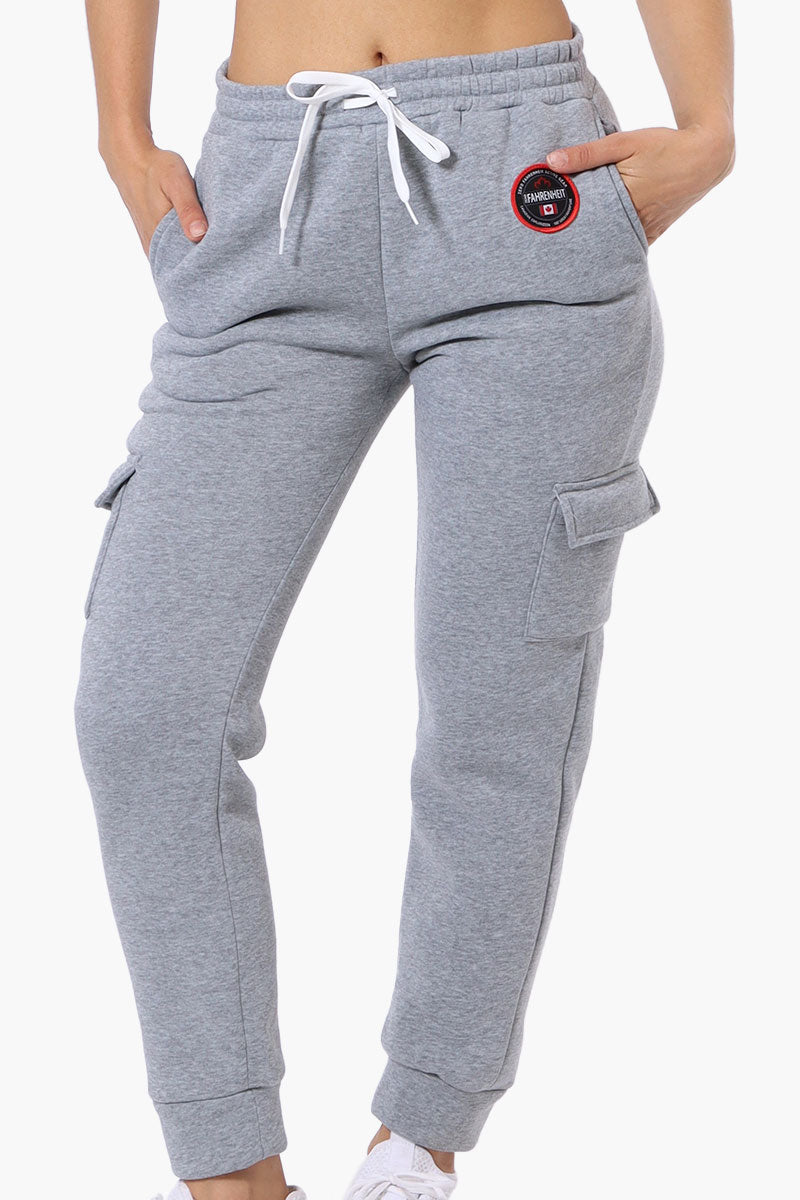 Fahrenheit Tie Waist Cargo Joggers - Grey - Womens Joggers & Sweatpants - Fairweather