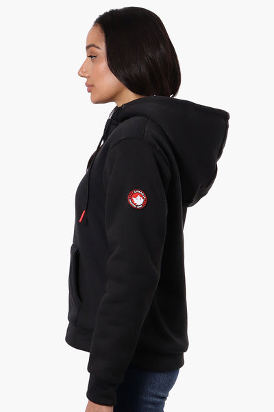 Canada Weather Gear Fleece Lined Zip Up Hoodie - Black - Womens Hoodies & Sweatshirts - Fairweather