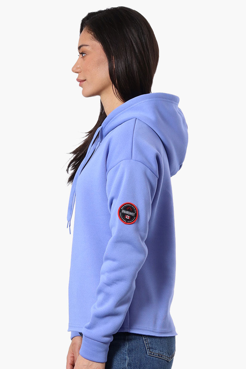 Fahrenheit Solid Basic Hoodie - Blue - Womens Hoodies & Sweatshirts - Fairweather